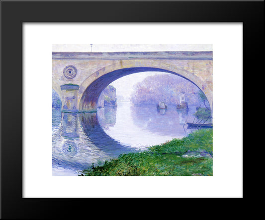 The Bridge At Vernon 20x24 Black Modern Wood Framed Art Print Poster by Rose, Guy