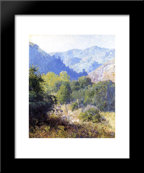 View In The San Gabriel Mountains 20x24 Black Modern Wood Framed Art Print Poster by Rose, Guy
