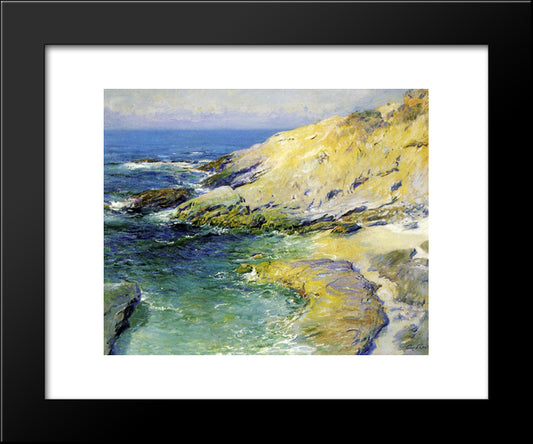 View Of Wood'S Cove 20x24 Black Modern Wood Framed Art Print Poster by Rose, Guy