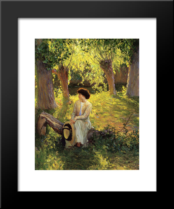 Warm Afternoon 20x24 Black Modern Wood Framed Art Print Poster by Rose, Guy