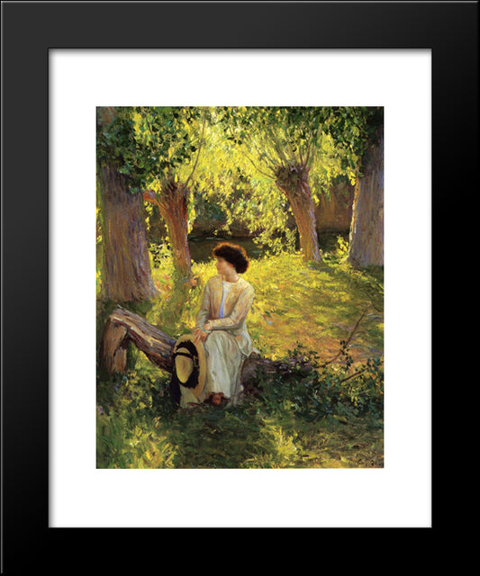 Warm Afternoon 20x24 Black Modern Wood Framed Art Print Poster by Rose, Guy