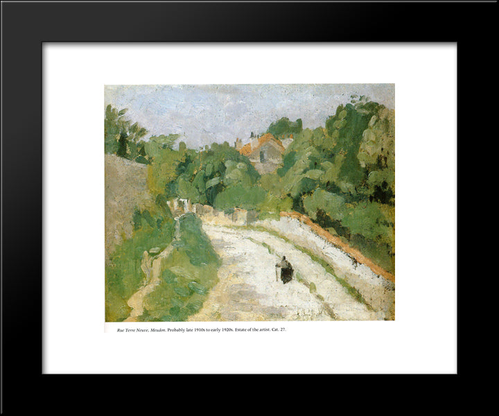 Rue Terre Neuve, Meudon 20x24 Black Modern Wood Framed Art Print Poster by John, Gwen