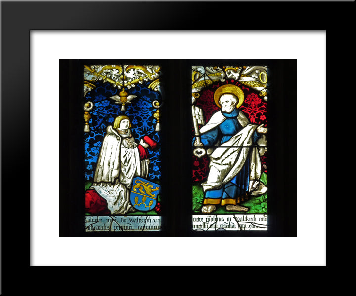 Grien In The Church St. George Gutach Bleienbach 20x24 Black Modern Wood Framed Art Print Poster by Baldung, Hans