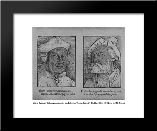 Hans Baldung Grien And John Rudalfinger 20x24 Black Modern Wood Framed Art Print Poster by Baldung, Hans