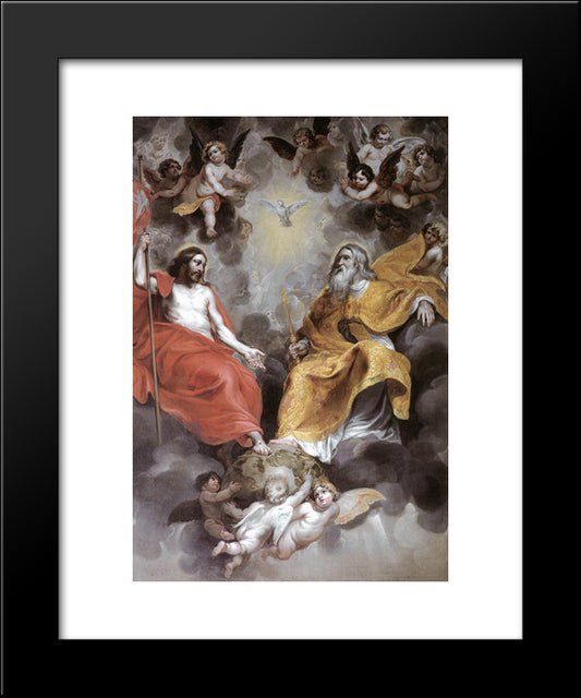 Holy Trinity 20x24 Black Modern Wood Framed Art Print Poster by Baldung, Hans