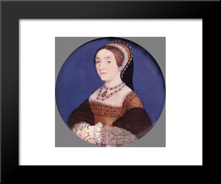 Portrait Of An Unknown Lady 20x24 Black Modern Wood Framed Art Print Poster by Baldung, Hans