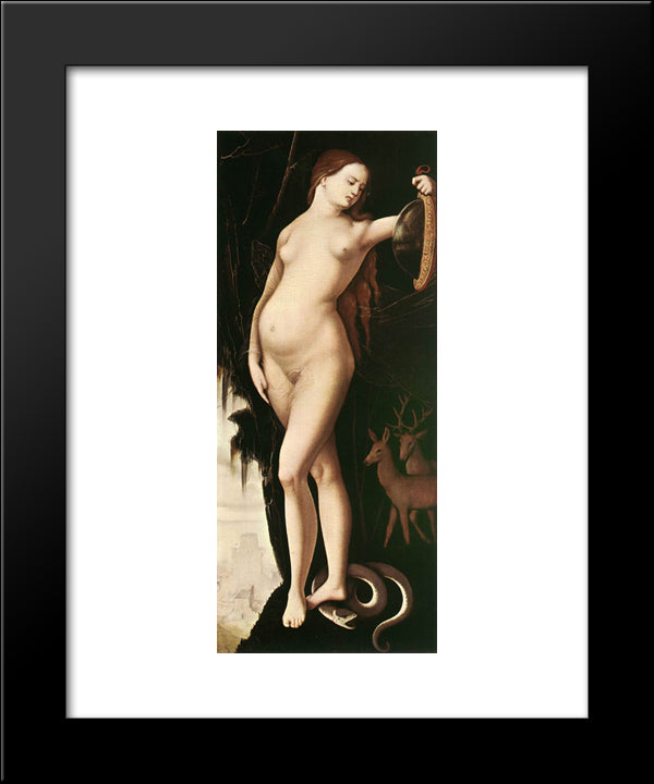 Prudence 20x24 Black Modern Wood Framed Art Print Poster by Baldung, Hans