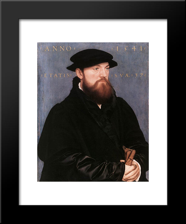 De Vos Van Steenwijk 20x24 Black Modern Wood Framed Art Print Poster by Holbein the Younger, Hans