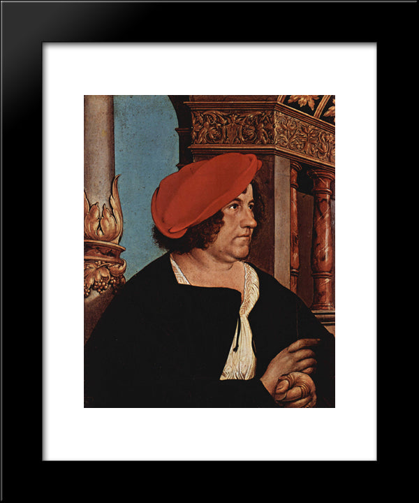 Mayor Jakob Meyer Zum Hasen 20x24 Black Modern Wood Framed Art Print Poster by Holbein the Younger, Hans