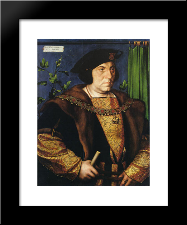 Sir Henry Guildford 20x24 Black Modern Wood Framed Art Print Poster by Holbein the Younger, Hans