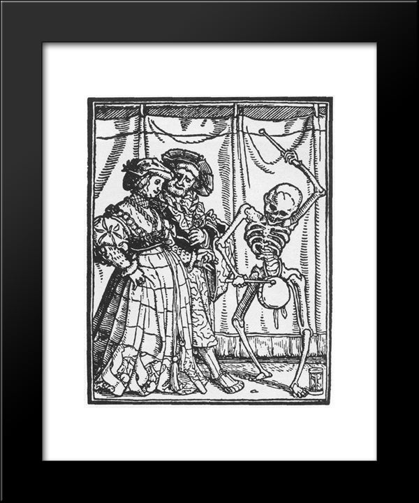 The Noble Lady 20x24 Black Modern Wood Framed Art Print Poster by Holbein the Younger, Hans