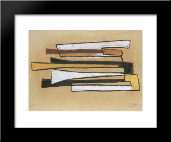 Dymo Sketch Ii 20x24 Black Modern Wood Framed Art Print Poster by Richter, Hans