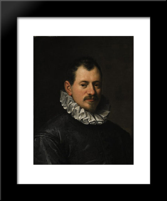 Portrait Of Jacopo Biliverti 20x24 Black Modern Wood Framed Art Print Poster by Aachen, Hans von