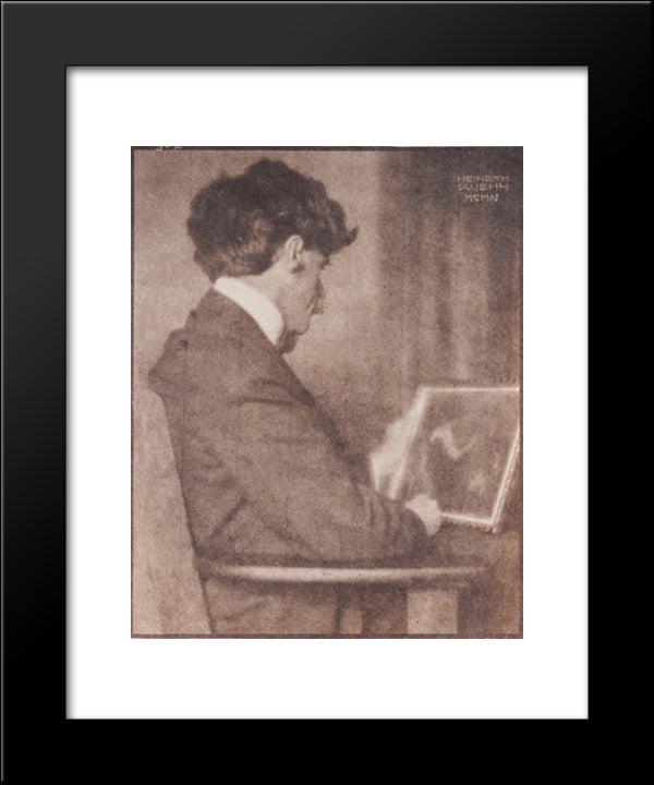 Stieglitz, Alfred 20x24 Black Modern Wood Framed Art Print Poster by Kuhn, Heinrich