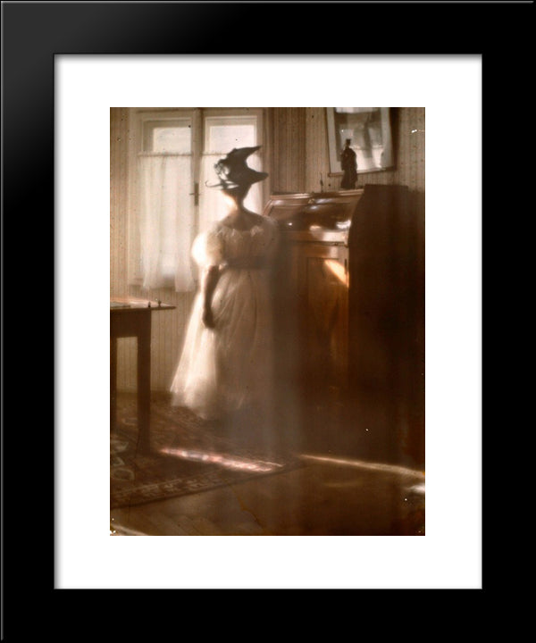 Mary Warner A Contre-Jour 20x24 Black Modern Wood Framed Art Print Poster by Kuhn, Heinrich
