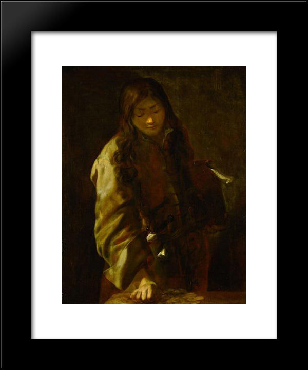 Gefuhl 20x24 Black Modern Wood Framed Art Print Poster by Schonfeld, Heinrich