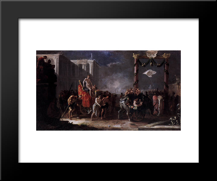 Triumph Of Venus 20x24 Black Modern Wood Framed Art Print Poster by Schonfeld, Heinrich