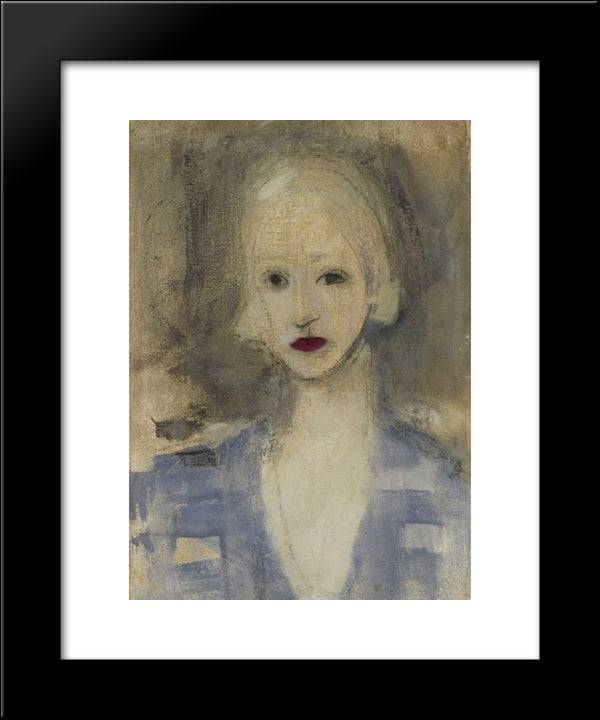 Blond Woman 20x24 Black Modern Wood Framed Art Print Poster by Schjerfbeck, Helene