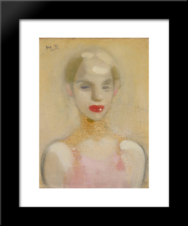 Circus Girl 20x24 Black Modern Wood Framed Art Print Poster by Schjerfbeck, Helene