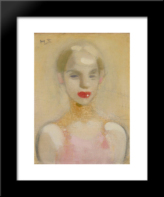 Circus Girl 20x24 Black Modern Wood Framed Art Print Poster by Schjerfbeck, Helene