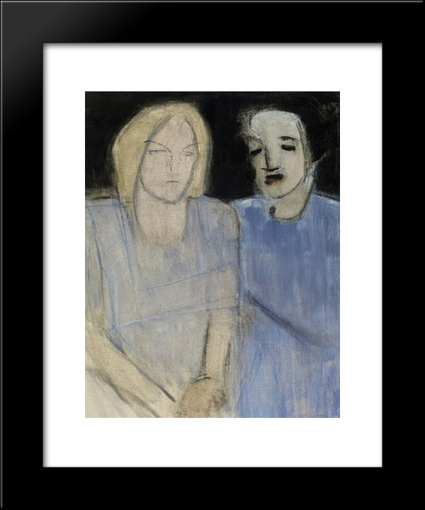 Friends 20x24 Black Modern Wood Framed Art Print Poster by Schjerfbeck, Helene