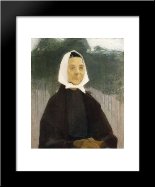 Old Woman 20x24 Black Modern Wood Framed Art Print Poster by Schjerfbeck, Helene