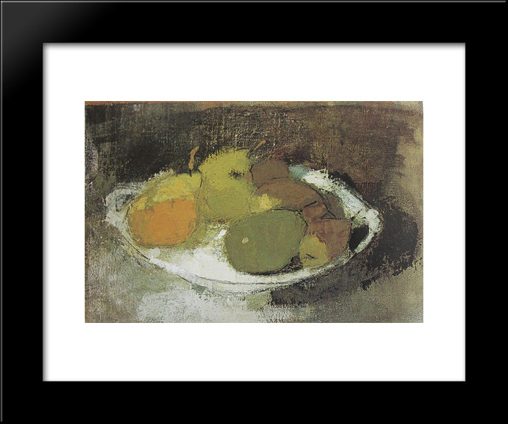 Still Life In Green 20x24 Black Modern Wood Framed Art Print Poster by Schjerfbeck, Helene