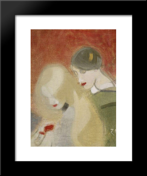 The Family Heirloom 20x24 Black Modern Wood Framed Art Print Poster by Schjerfbeck, Helene