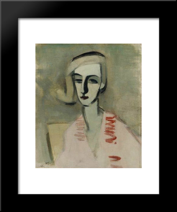 The Teacher 20x24 Black Modern Wood Framed Art Print Poster by Schjerfbeck, Helene