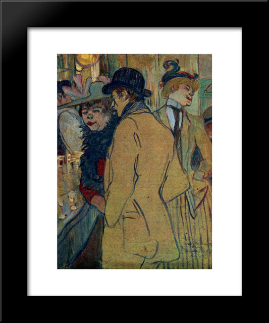 Alfred La Guigne 20x24 Black Modern Wood Framed Art Print Poster by Toulouse Lautrec, Henri de