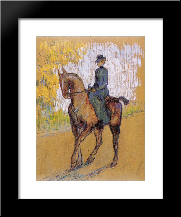 Amazone 20x24 Black Modern Wood Framed Art Print Poster by Toulouse Lautrec, Henri de