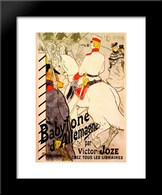 Babylon German By Victor Joze 20x24 Black Modern Wood Framed Art Print Poster by Toulouse Lautrec, Henri de