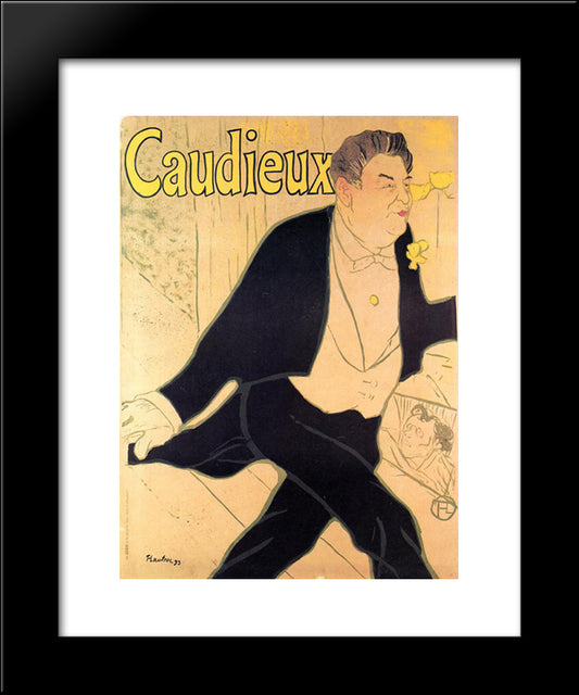 Cadieux 20x24 Black Modern Wood Framed Art Print Poster by Toulouse Lautrec, Henri de