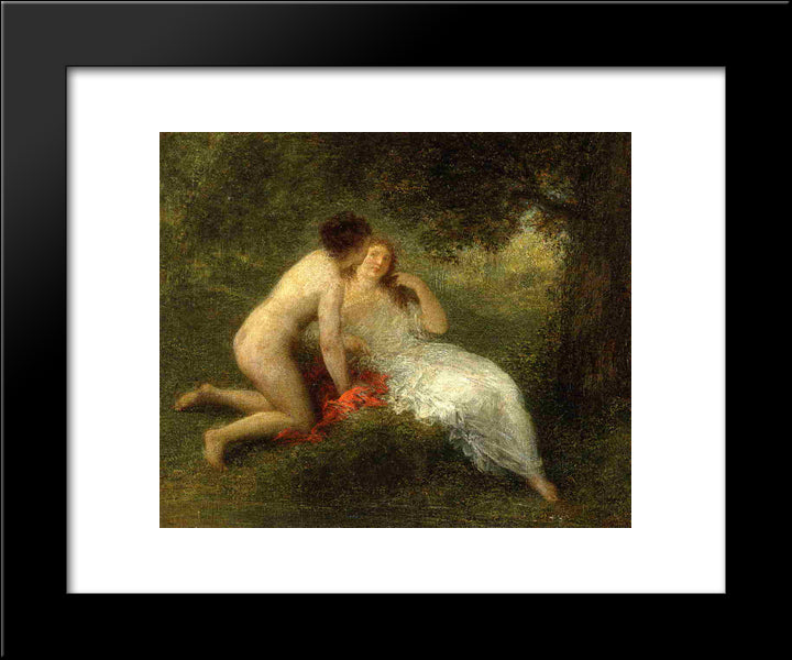 Bathers (Also Known As The Secret) 20x24 Black Modern Wood Framed Art Print Poster by Fantin Latour, Henri