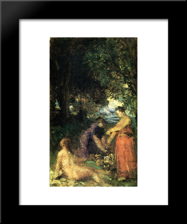 Bathers I 20x24 Black Modern Wood Framed Art Print Poster by Fantin Latour, Henri