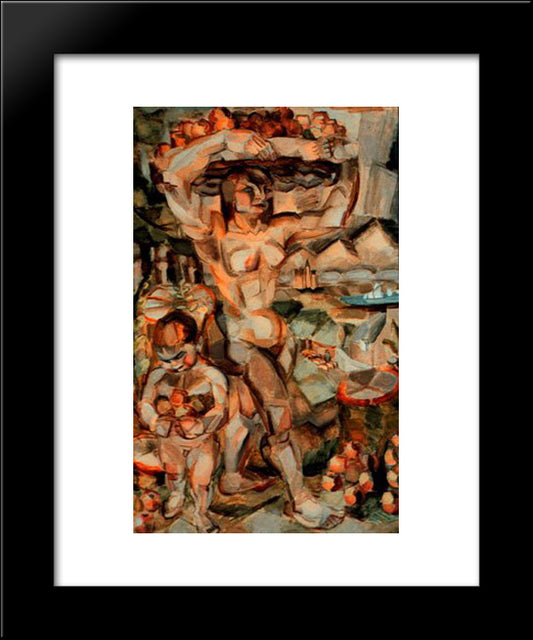 Abundance 20x24 Black Modern Wood Framed Art Print Poster by Le Fauconnier, Henri