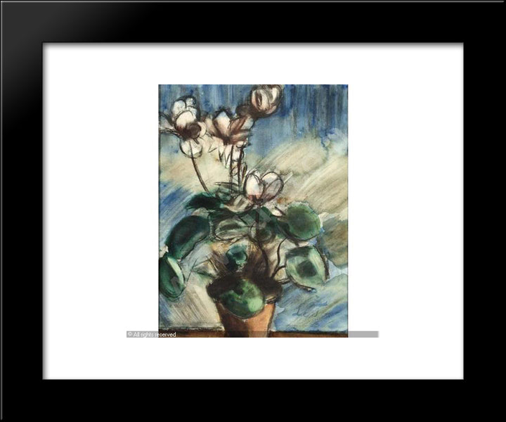 Flower Still Life 20x24 Black Modern Wood Framed Art Print Poster by Le Fauconnier, Henri