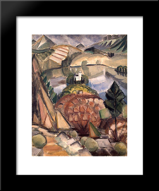 Lake 20x24 Black Modern Wood Framed Art Print Poster by Le Fauconnier, Henri