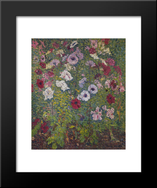 Bouquet Of Flowers 20x24 Black Modern Wood Framed Art Print Poster by Martin, Henri