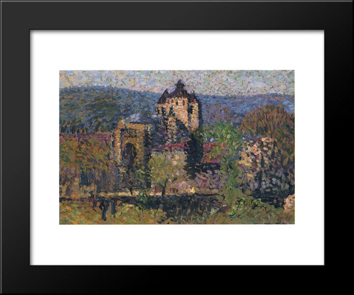 Cathedral Of Cahors 20x24 Black Modern Wood Framed Art Print Poster by Martin, Henri