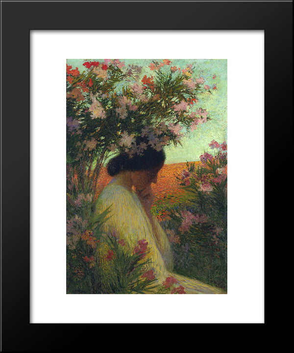 Chapelle Rose 20x24 Black Modern Wood Framed Art Print Poster by Martin, Henri