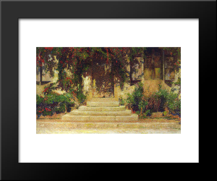 Doorway Into The House 20x24 Black Modern Wood Framed Art Print Poster by Martin, Henri