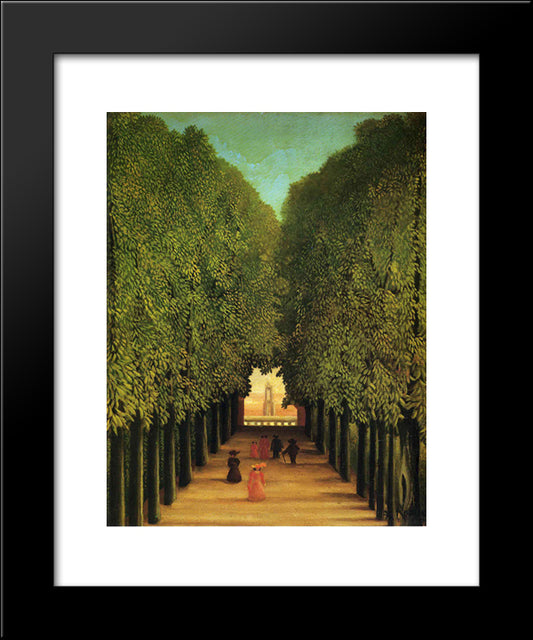 Alleyway In The Park Of Saint Cloud 20x24 Black Modern Wood Framed Art Print Poster by Rousseau, Henri