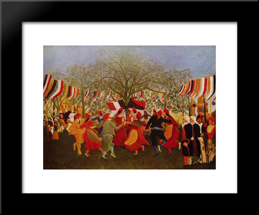 Centennial Of Independence 20x24 Black Modern Wood Framed Art Print Poster by Rousseau, Henri