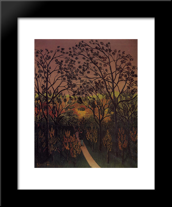 Corner Of The Plateau Of Bellevue 20x24 Black Modern Wood Framed Art Print Poster by Rousseau, Henri