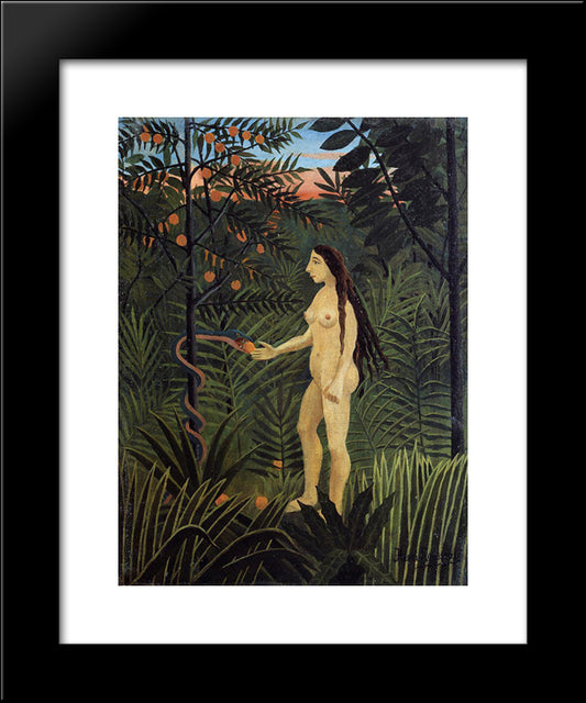 Eve 20x24 Black Modern Wood Framed Art Print Poster by Rousseau, Henri