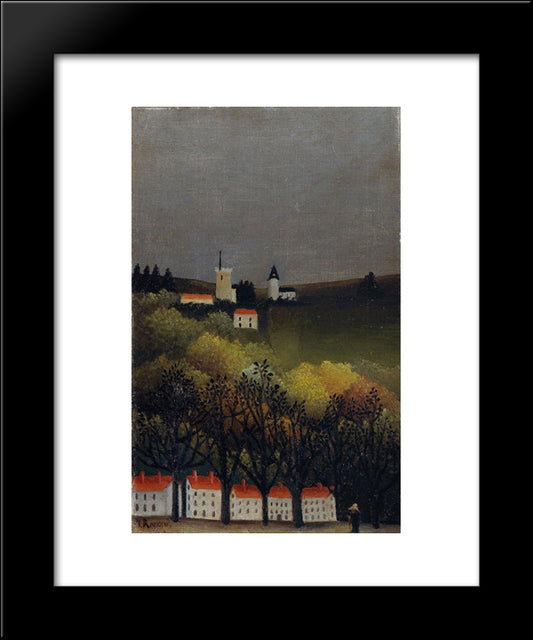 Landscape 20x24 Black Modern Wood Framed Art Print Poster by Rousseau, Henri