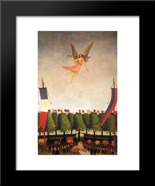 Liberty Inviting Artists To Take Part In The 22Nd Exhibition Of The Society Of Independent Artists 20x24 Black Modern Wood Framed Art Print Poster by Rousseau, Henri
