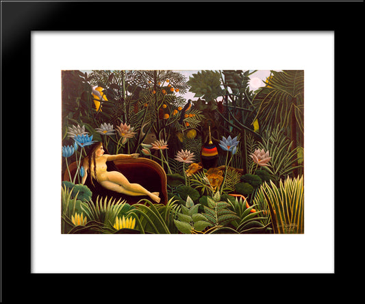 The Dream 20x24 Black Modern Wood Framed Art Print Poster by Rousseau, Henri
