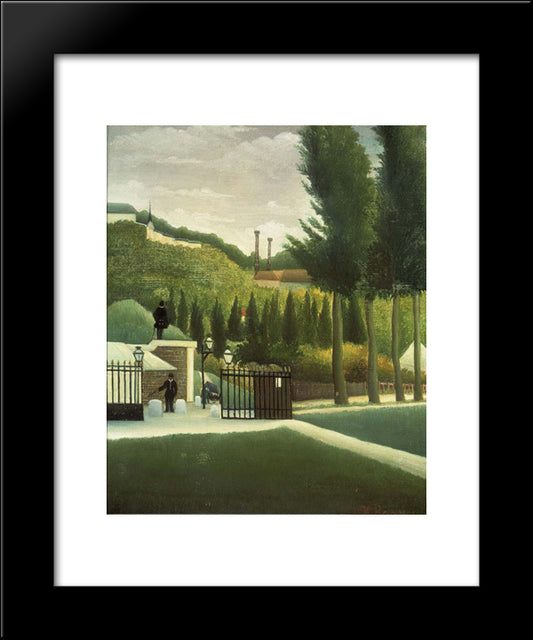 The Toll House 20x24 Black Modern Wood Framed Art Print Poster by Rousseau, Henri